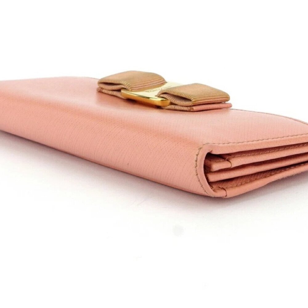 Salvatore Ferragamo Purse Pink gold Women Authentic secondhand